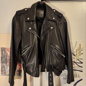 All Saints Braided Biker